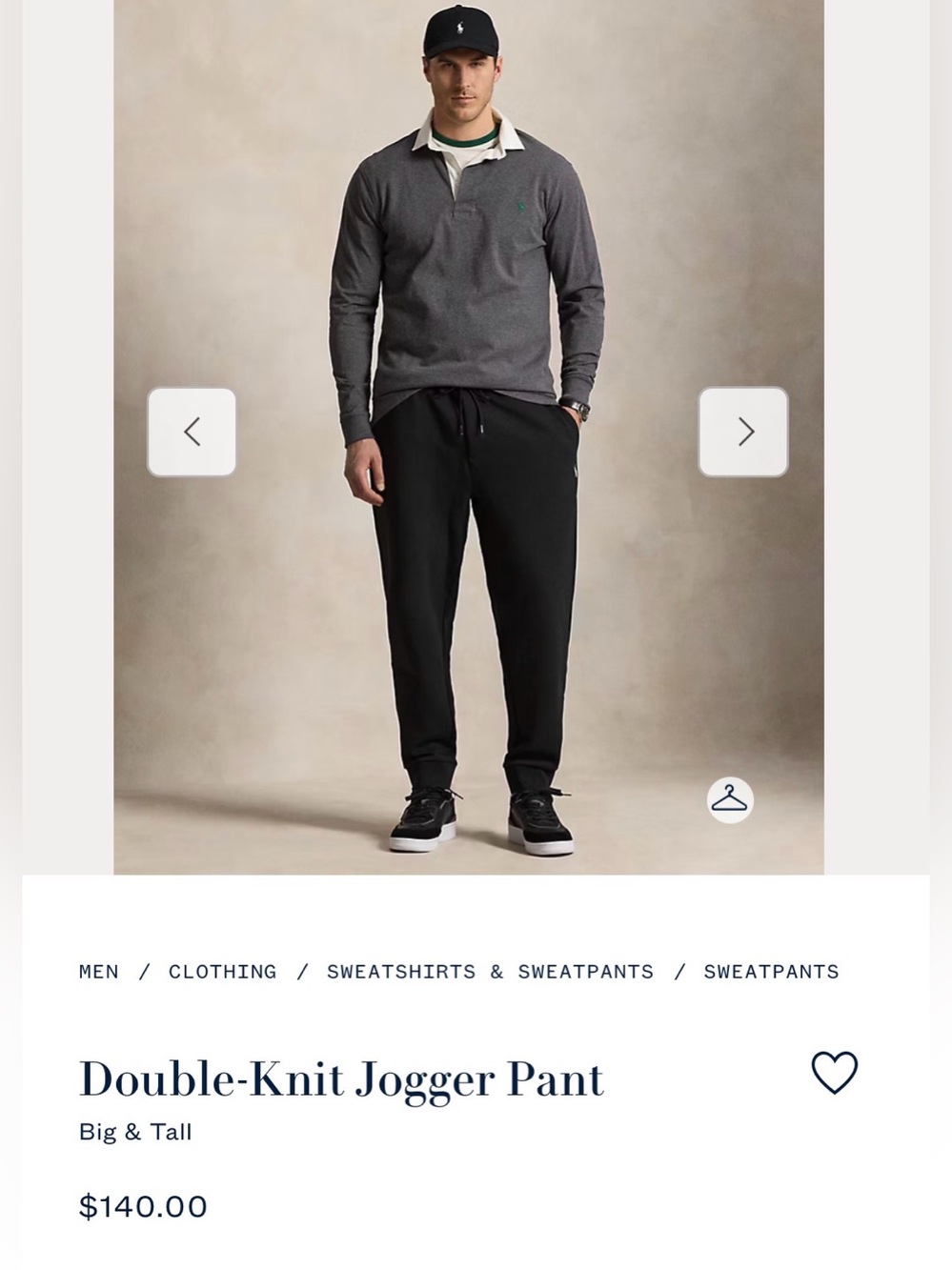 Polo Ralph Lauren Black Joggers